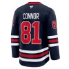 Mænd NHL Winnipeg Jets Trøje 2024-25 Fanatics Premium Kyle Connor Sort Tredje